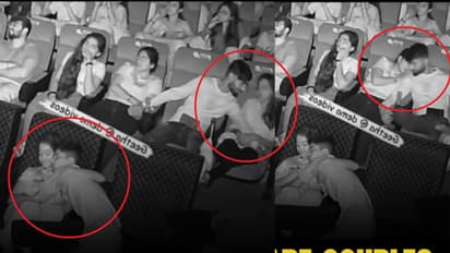 VIDEO : थिएटरमध्ये एका तरुणाचा दोन तरुणींसोबत प्रेमप्रसंग, व्हिडिओ होतोय व्हायरल