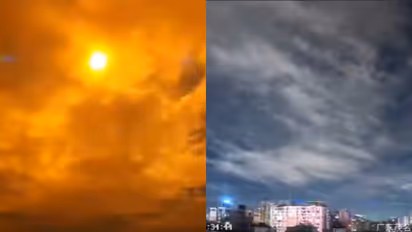 രാത്രി പൊടുന്നനെ പകല്‍ പോലെയായി, കാതടപ്പിക്കുന്ന ശബ്‌ദവും; ചൈനയില്‍ ഉല്‍ക്ക കത്തിയമര്‍ന്ന ദൃശ്യങ്ങള്‍ പുറത്ത്