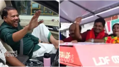 രാഷ്ട്രീയത്തിൽ രണ്ട് ചേരി,പക്ഷേ വഴിയിൽ കണ്ടാൽ മിണ്ടാതെങ്ങനെ! എം സ്വരാജിന് അഭിവാദ്യമർപ്പിച്ച് മുസ്ലിം ലീഗ് എംപി