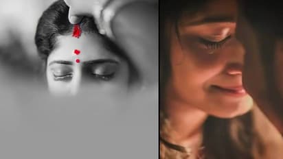 sindoor filled with maang