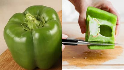 'എന്‍റമ്മോ, ഇത് ഭയാനകം'; പച്ച ക്യാപ്സിക്കം മുറിച്ച യുവതിക്ക് കിട്ടിയത് വിഷമുള്ള ജീവി