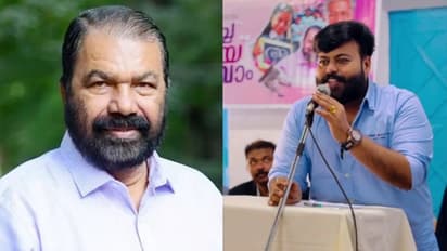 Collage of V Sivankutty and POCSO-accused vlogger Mukesh