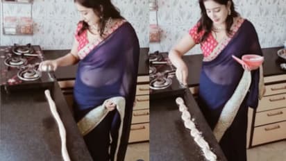 रोटी बनाने का नया जुगाड़, वायरल हो गया भाभी का यह जोरदार वीडियो