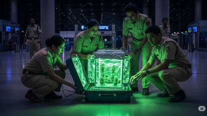 lucknow airport drug seizure hydroponic cannabis smuggling dri bankok flight