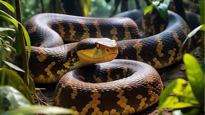 गुजरातमध्ये आढळला 50 फुटी महाकाय साप...! 4.7 कोटी वर्षांपूर्वीचा असून त्याचे जीवाश्म सापडले