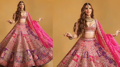 Pink lehenga for friend's wedding