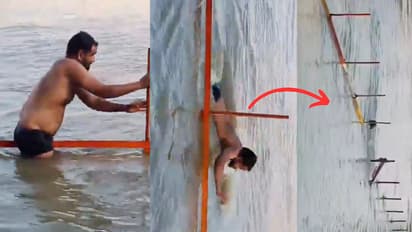man drowns ganga haridwar govindpuri ghat accident viral video
