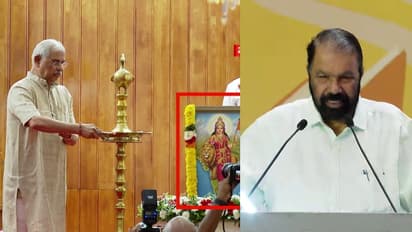 Collage of Kerala governor and Minister V Sivankutty