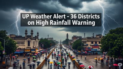 up weather news heavy rain alert 36 districts monsoon update