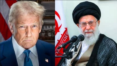 donald trump and Iran president Ali Hosseini Khamenei 
