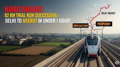 namo bharat rapid rail 82km successful trial run