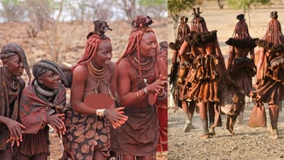 हिम्बा जनजाति की महिलाएं।