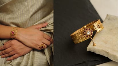 Stylish kada Braclet for women with stone and pearl work