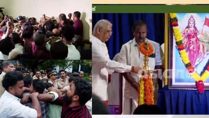 ಸೆನೆಟ್ ಹಾಲ್ ನಲ್ಲಿ ಭಾರತಾಂಬೆ ವಿವಾದ, SFI ಮತ್ತು KSU  ವಿರುದ್ಧ ಕೇಸ್ ಜಡಿದ ಪೊಲೀಸ್