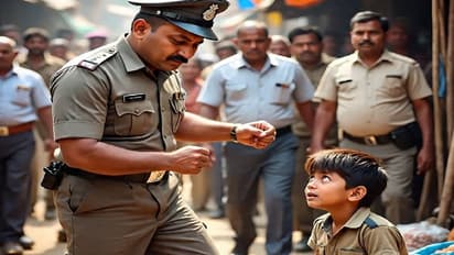 Police slapped the child