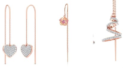 Rose Gold suidhaga earrings