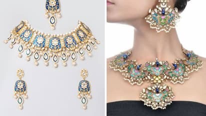 Meenakari necklaces idea for ethnic look