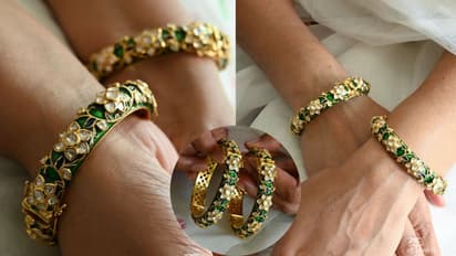 New Meenakari kada bangle designs for Sawan look