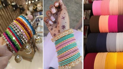 Metal colourful bangles designs