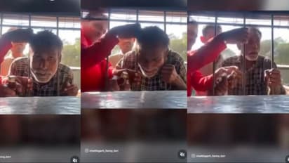 शराब के नशे में फंसा आदमी! दुकान की ग्रिल में अटका सिर, देखें वायरल वीडियो