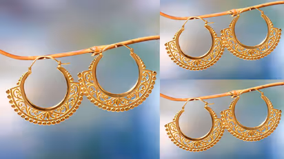 Traditional bali earring designs for green Sawan outfit