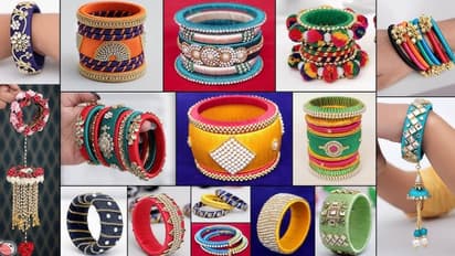 Old Bangles Convert into Silk Thread Bangles DIY Jewelry