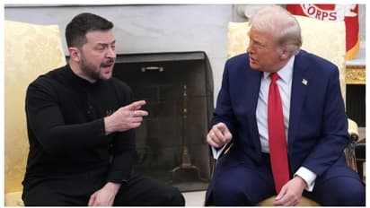 Volodymyr Zelenskyy and Donald Trump