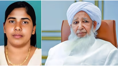 Nimisha Priya (Left) and Kanthapuram AP Aboobacker Musliyar