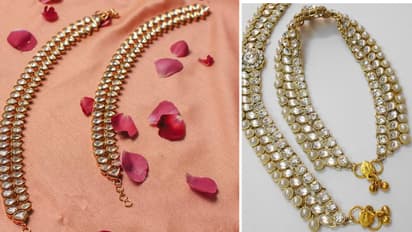 Kundan anklet designs