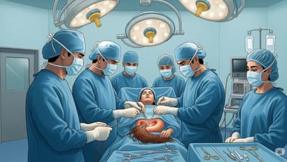 trichobezoar surgery india girl stomach hairball prayagraj news