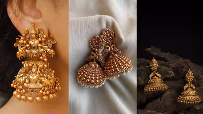Best temple jhumka designs under 10 gram for wedding