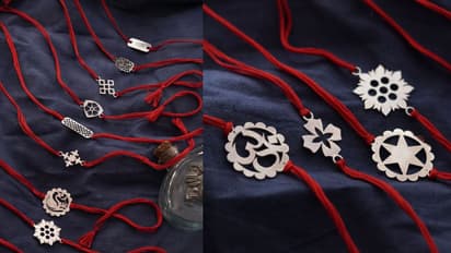 Stylish silver rakhi for brother trending now