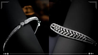 Western outfit matching silver bangles and bracelets