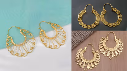 Unique gold plated hoop earring designs 2025