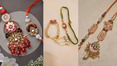 Beautiful bhabhi rakhi set with bhai rakhi combo