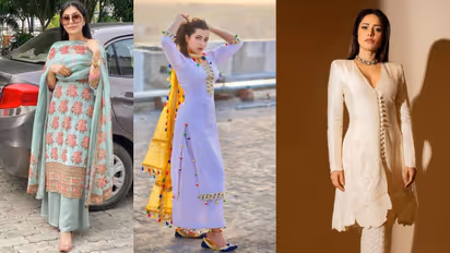 Wear latest design of plazo suit