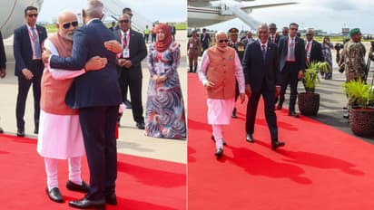 PM Modi lands in Maldives to a grand welcome from President Mohamed Muizzu