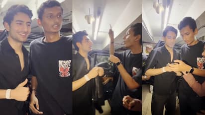 ibrahim ali khan meets deaf and mute fan