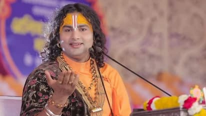 aniruddhacharya womens statement protest prayagraj controversy