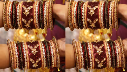 Stylish bangle set ideas to match saree and lehenga on Hartalika Teej