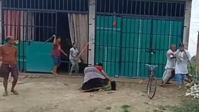 raebareli neem tree land dispute school manager family attack viral video