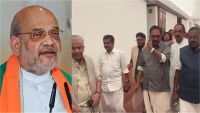 Amit Shah (Left) and Kerala MPs