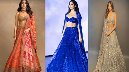 janhvi kapoor lehenga designs