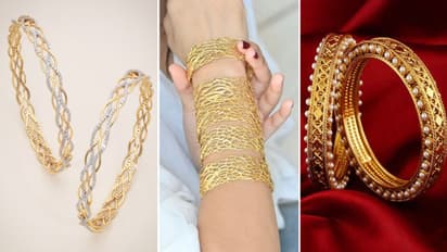 Jaal Work Gold Bangles Designs Latest Ideas