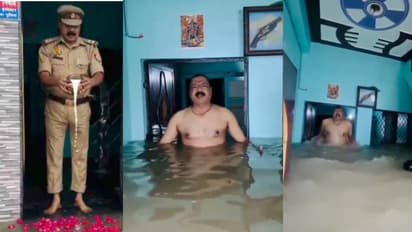 prayagraj flood sub inspector ganga puja video viral