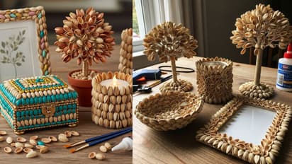 Easy pistachio shell wall hanging craft