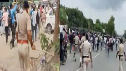 STET candidates lathicharge