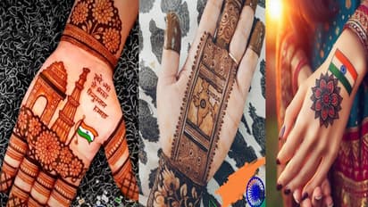 Tiranga Mehndi designs 