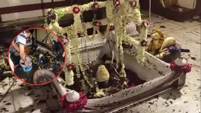 varanasi aatmvishweshwar mahadev temple fire news