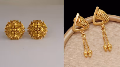 9 carat gold fancy earrings designs